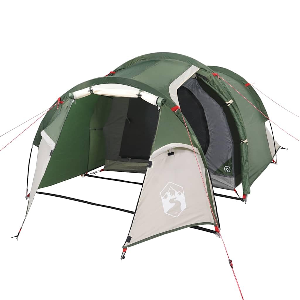 Tenda da campeggio a tunnel, impermeabile, per persone, bianca, oscurante, tenda rimovibile, connettore elettrico, leggera e antivento, per trekking, attività all'aperto, festival e
