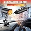 2 In 1 Portable Car Heater and Fan, 2026 New 360° Rotation Plug-in Space Car Heaters for Vehicle for Winter, Upgrade 12V Fast Heating Car Defroster Windshield Heater All-Weather Use (1, Black 12V) #3