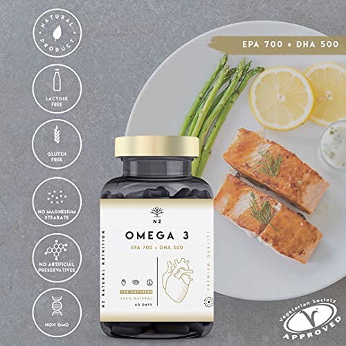 Omega 3 Visolie Capsules met Vitamine E Hoge Dose Pure Visolie Forte 2000 mg, EPA 700 mg, DHA 500 mg Natuurlijke Fish… - Image 3