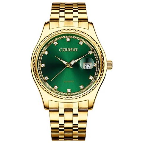 Avaner Men's Quartz Watch Stainless Steel Wrist Watch with Luminous Hands and Date Calendar Cover