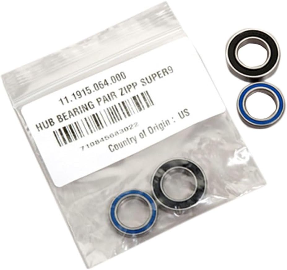 Zipp Super 9 Cartridge Hub Bearings Pair | Precision Front/Rear Bearings for Zipp Super 9 Wheels | Durable, High-Performance 11.1915.064.000