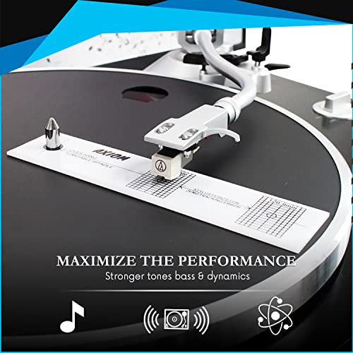 Turntable Cartridge Stylus Alignment Protractor Set Phono Cartridge