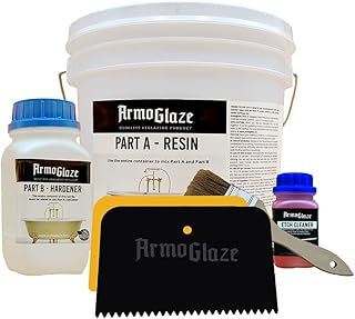 Clawfoot Refinishing Kit, Easy Pour-on Application, Odorless, White Coating - Made In USA. (For One Side).