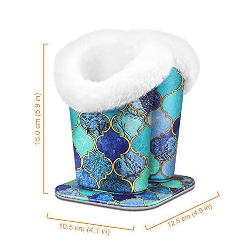 image for Fintie Plush Lined Double Eyeglasses Holder with Magnetic Base- Anti-s