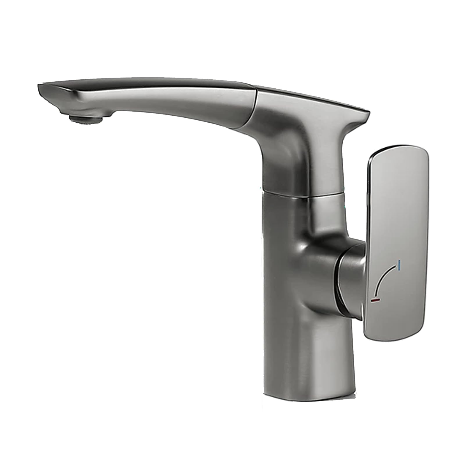JRUIA 360° Rotating White Kitchen Faucet, Brass Bathroom Sink Faucet, Hot And Cold Water Supply, Water Supply Pipe Included