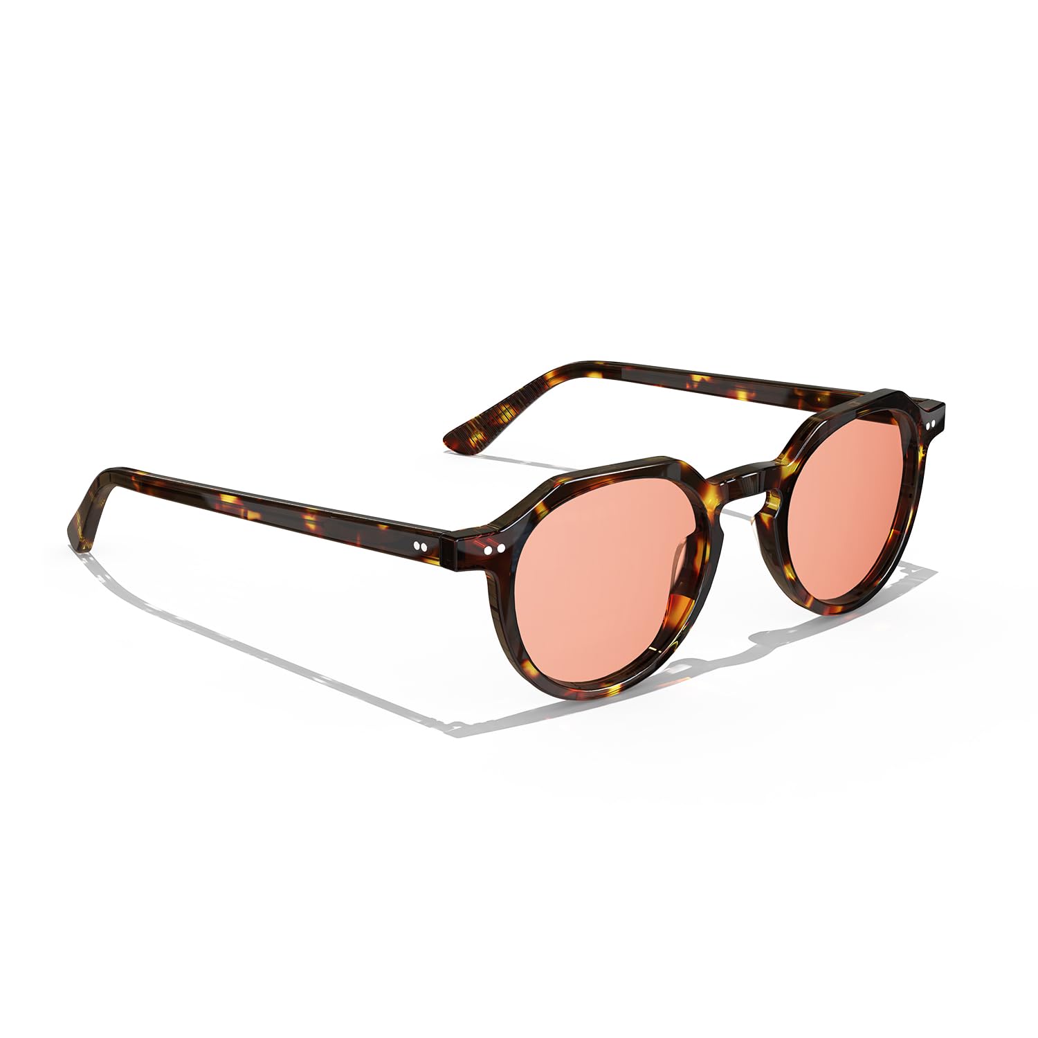 Goiteia FL-Rose Occhiali per emicrania, occhiali per sensibilità alla luce fluorescente e luce LED da ufficio, montatura in acetato fatti a mano con elegante look quotidiano, leggeri