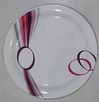 Unbreakable Lightweighted Multicolor Melamine Round Full Size (11 Inch) Dinner/Lunch Plates (Greater Than 10