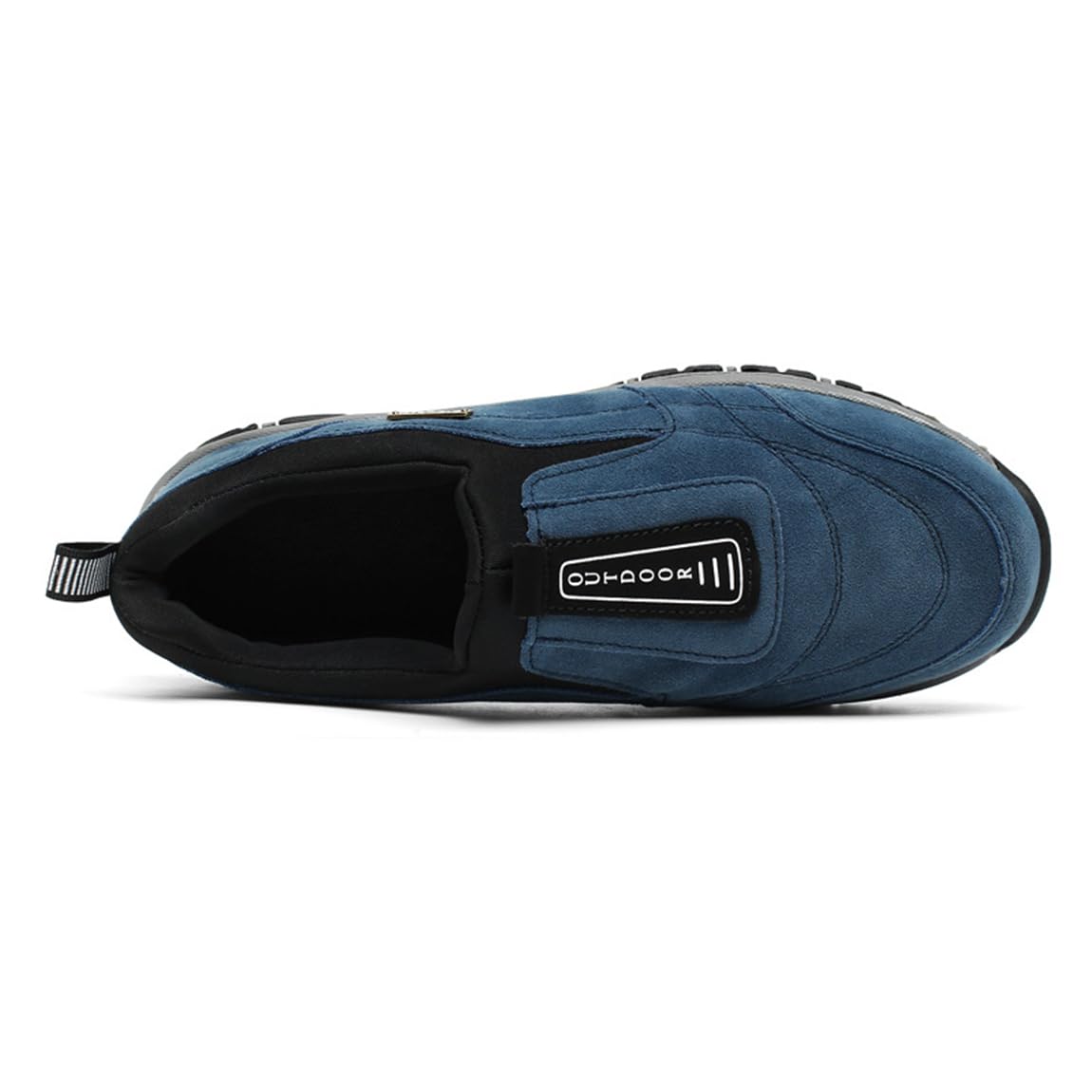 Scarpe Senza Lacci Ortopediche Uomo Scarpe da Trekking Ginnastica in Suede Slip On Comode Scarpe da Escursionismo Outdoor