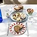 Talking Tables Bon Appetit Handgefertigtes Emaille-Teller mit Fisch-Design langlebig leicht perfekt für Outdoor-Dining Picknick Camping und Strand stilvolles Sommergeschirr spülmaschinenfest 20 cm