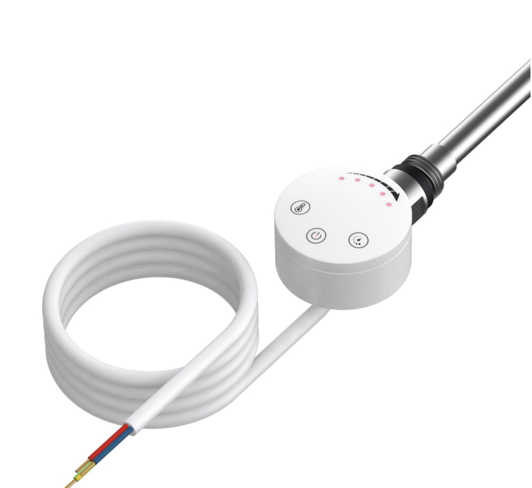 Termostato Electrico/Elemento Termostatico 300W Blanco Para Radiador Toallero Electrico