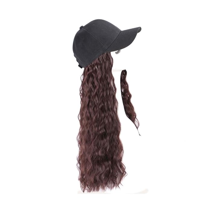 Buy WSSBK Modern Queen 22 Inch Baseball Cap Curl Hair Extensions with