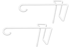 JOYSEUS 2-Pack Vinyl Fence Hooks: The Perfect Addition to Your Outdoor Decor