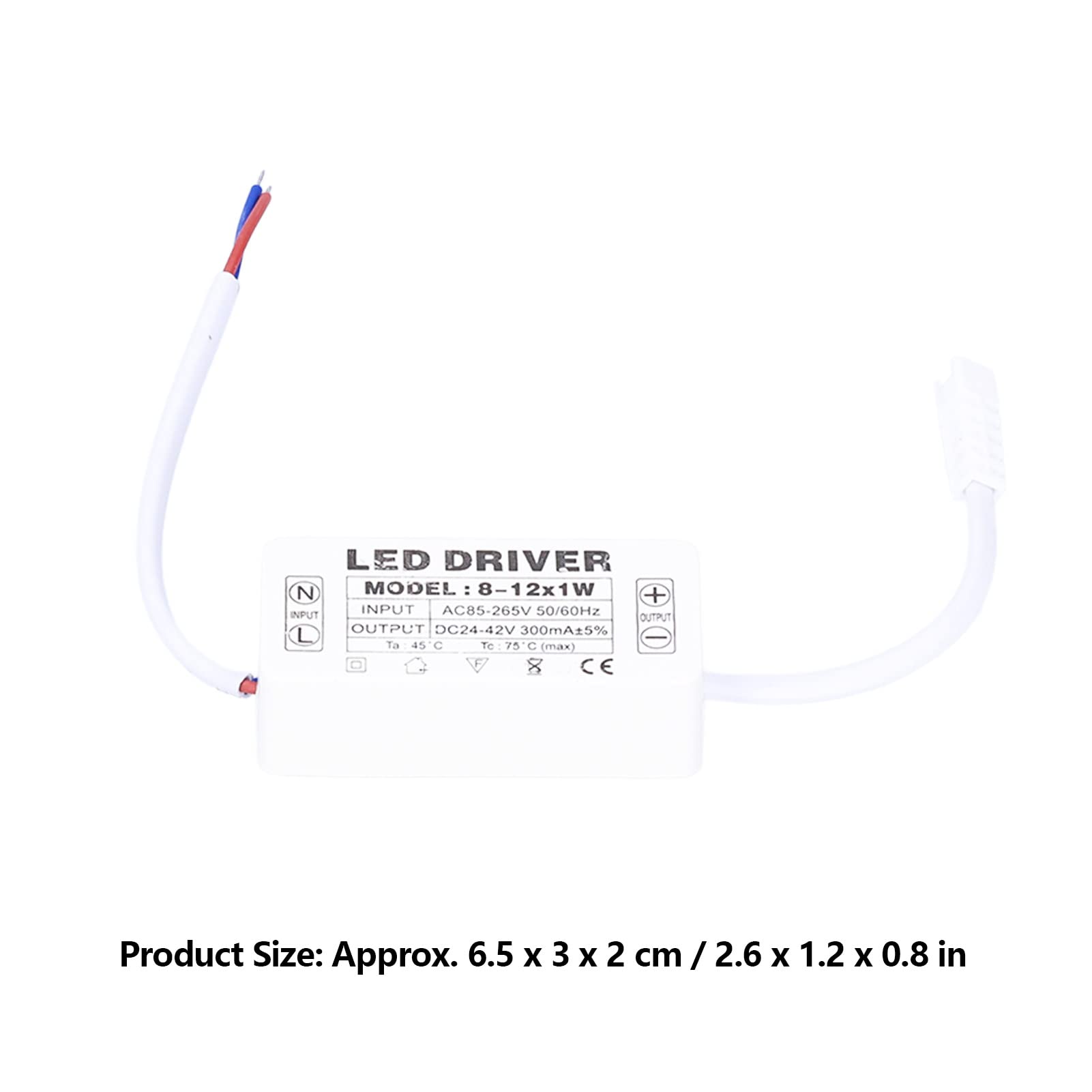 Sterownik LED, Transformator Stałoprądowy 300 MA AC 85 do 265 V do DC 24 do 42 V Sterownik Zasilacza Lampy do Oświetlenia Panelowego LED, Transformator Prostowniczy Stałoprądowy