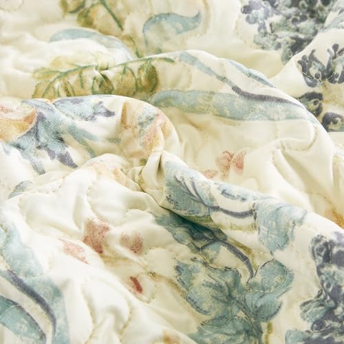 Chezmoi Collection ALYSSA-QUILT-MULTI-TWIN Alyssa 2-Piece Floral Medallion Garden Quilt Set Twin thumb #6