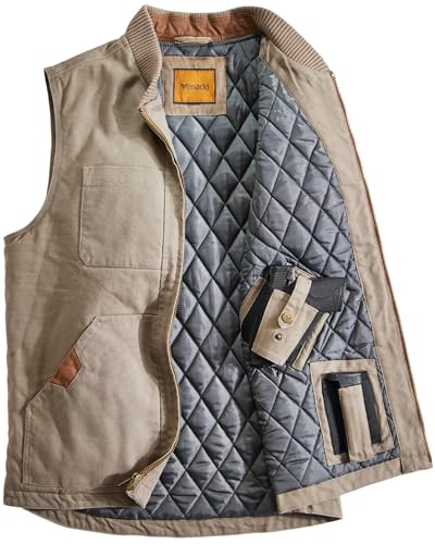 Image of Venado Concealed Carry Vest for Men - Heavy Duty Canvas - Conceal Carry Pockets