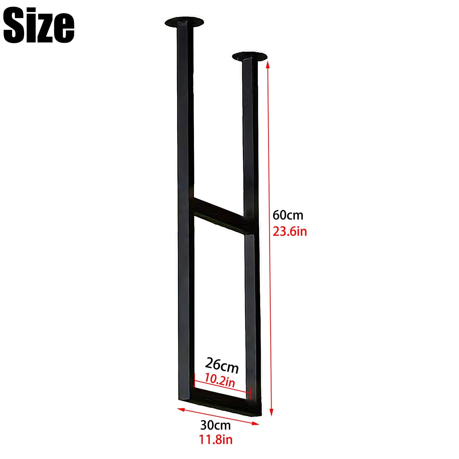 d Uchwyt do montażu sufitowego 3-pak 30 cm x 60 cm metalowa półka wisząca do kuchni, mocna kwadratowa konstrukcja rurki z zestawem śrub Inllat Sto Solut
