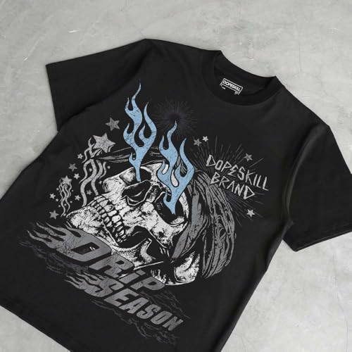 Image of DopeSkill Halloween Graphic Tee Streetwear Hip Hop Hypebeast Unisex T-Shirt Sneaker Colour Matching Shirts Spooky Graphic
