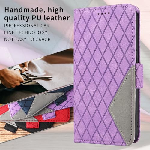 Étui portefeuille Galaxy A17 5G violet idéal pour libérer vos mains