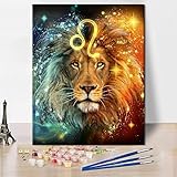 Paint by Number for Adults Beginner Constellation Oil Painting Leo DIY Painting Kits Adults Acrylic...