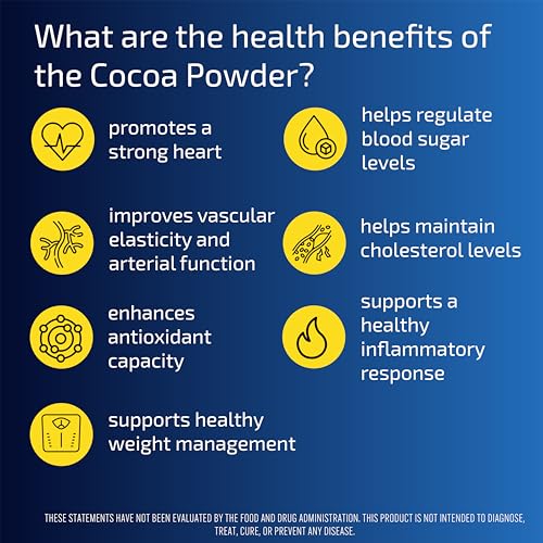 Blueprint Bryan Johnson Non Dairy Cocoa Powder - 7.5% Flavanols, 100% Pure Cocoa, Low Fat Unsweetened Cocoa thumb #4
