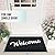 Amshem Welcome Matt Outdoor Indoor, 32"x20" 100% Waterproof Quick Dry All-Season, All-Weather Doormat, Durable Natural Rubber, Low Profile, Easy Clean Patio Porch Entryway Mat, Black White