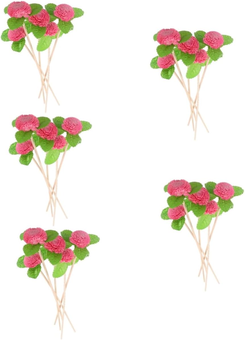 5 5pcs Diffuser Sticks Flower Aromatherapy Sticks for Essential Oil Diffusers Simulated Flowers for Home Fragrance 5pcs*5