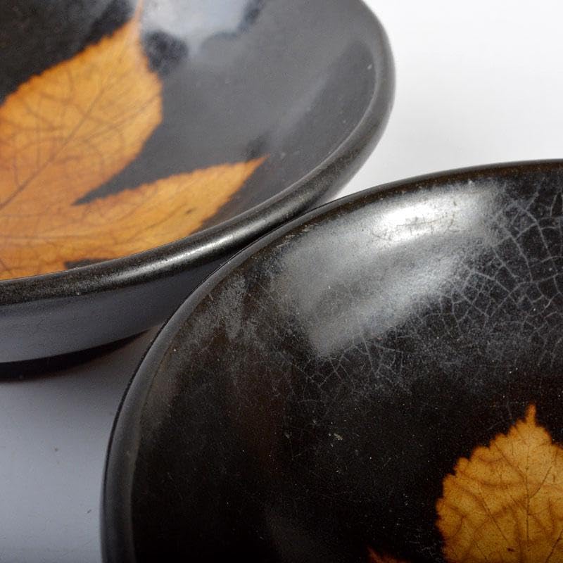 膳所焼 淡海ぜぜ 陽炎園 岩崎新定 胴〆 胴締め 茶碗 共箱 共布