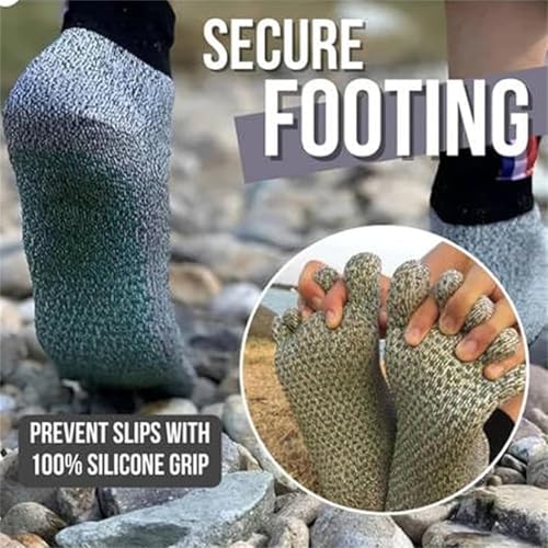 Konjoun Barefoot Socks,Outdoor Running Grounding Socks,Toe Separator Hike Socks,Minimalist Barefoot Sock Shoes for Women Men4
