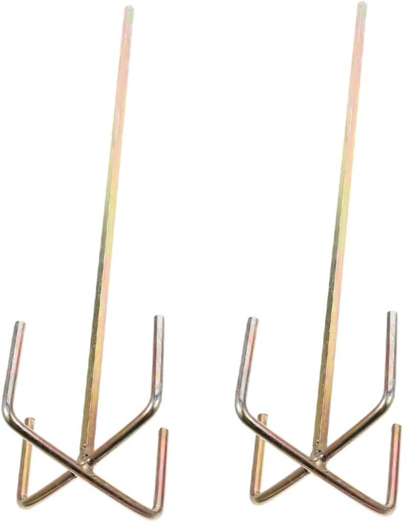 2Pcs Professional Mud Mixers Shank Heavy-Duty Wear-Resistant Mixing Rods for Concrete and Paint Multi-Function Mixing Accessory for Construction
