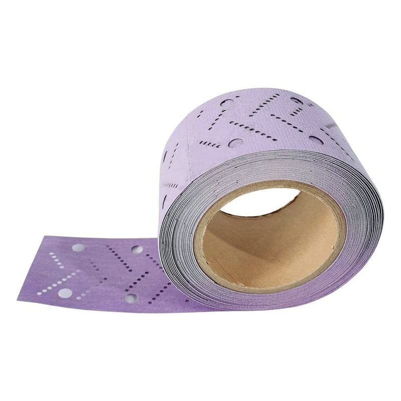 12M 70MM Carta Vetrata Piallata A Mano Affollamento Rettifica A Secco Foglio Abrasivo Strappato A Mano Rotolo Per Levigatrice Rettangolare Lucidatura Auto (240 Grit)