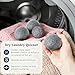 Wool Dryer Balls, New Zealand Dryer Balls Laundry Reusable Reduce Static Cling, Dryer Ball to Reduce Wrinkles & Shorten Drying Time, Drying Balls for Laundry(Pack of 6) (Grey)