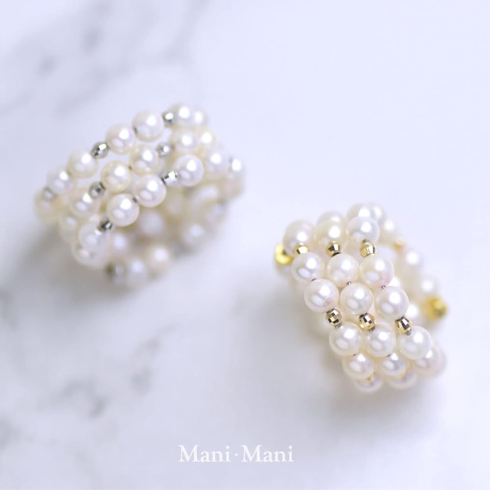Amazon | [Mani・Mani] K18wg アコヤ本真珠 ベビーパール 真珠