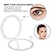 deweisn Magnifying Compact Cosmetic Mirror Elegant Compact Pocket Makeup Mirror, Handheld Travel Makeup Mirror with Powerful 10x Magnification and 1x True View Mirror for Travel or Your Purse