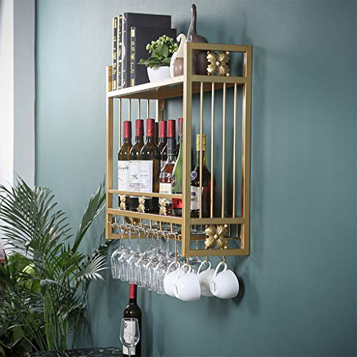 Double couche de rangement pour cette étagère à vin murale spéciale gain de place - 4