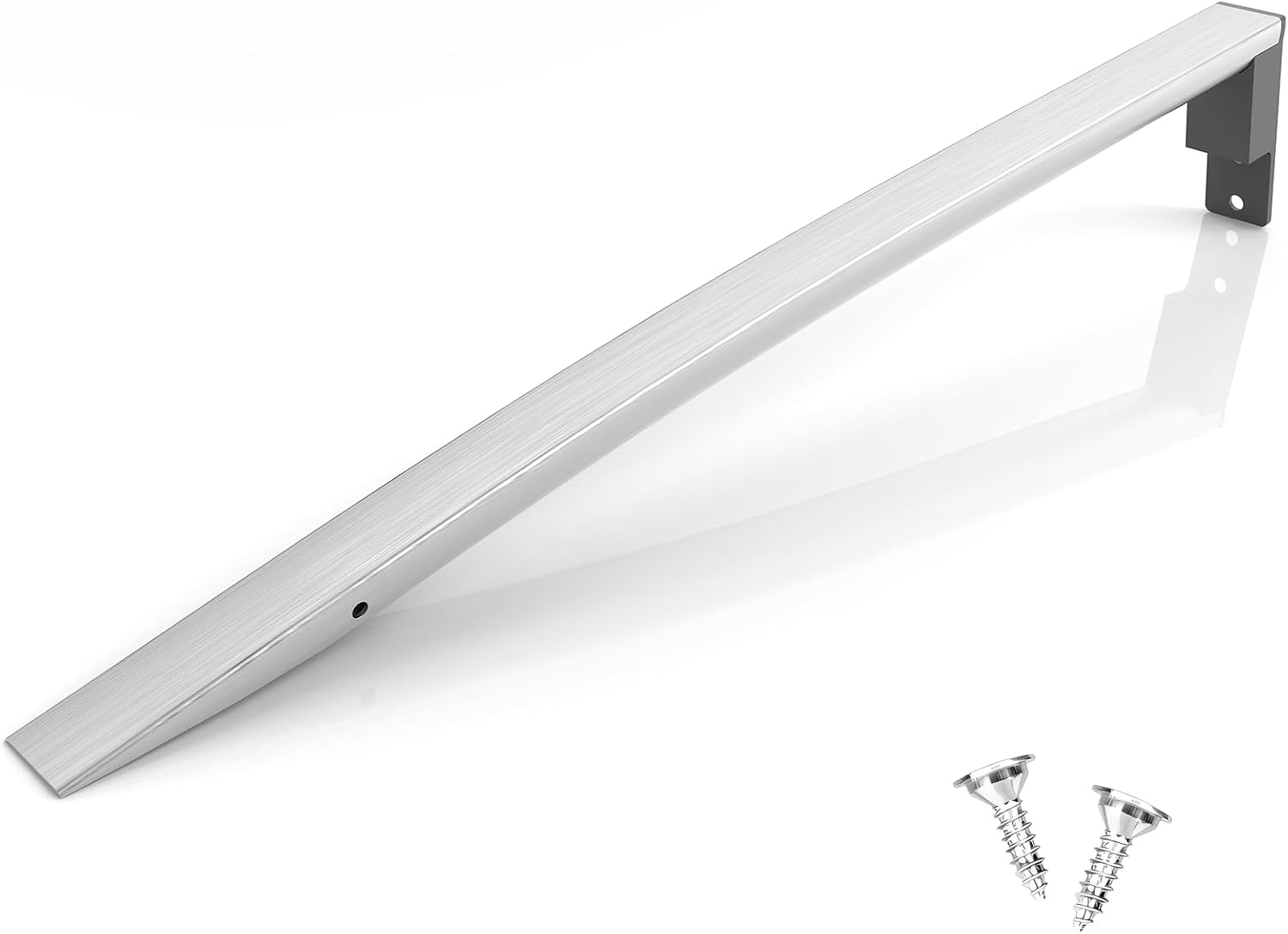 Upgraded W10806512 Refrigerator Door Handle Compatible with Whirlpool Refrigerator Parts Handle Replacement,Whirlpool Freezer Handle & Screws W10806512 Silver Fridge Handles WRT318FZDW05 WRT318FZDM11