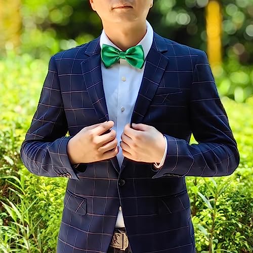 Image of Bow Tie for Men & Boys, Pre-Tied Bowtie Adjustable 9-18in, for Formal Tuxedo, Prom Party, Wedding