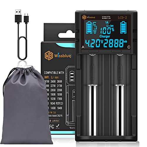 Chargeur De Batteries 8 Slots - Pour Piles 18650/26500 Lithium 3,7 V Et Ni-MH/NiCd 1,2 V, écran LCD, Prise UE - 3