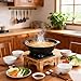 Jerliflyer Alcohol Wood Stove,Japanese Portable Stove Belly Stove for Outdoor Picnic for Soup Pot Roasting Pan Kettle