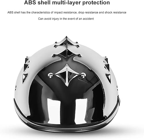 Miniatura 4 de Casco de motocicleta, casco de scooter aprobado por DOTECE, medio casco de motocicleta Tylish, ha pasado pruebas de seguridad vial y protege