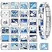 papasgix Italian Charms, Italian Charms Set 10mm*9mm Italian Charm Bracelet Link, Love Fruit Cake Pendant Italian Charm (12pcs-Ocean)