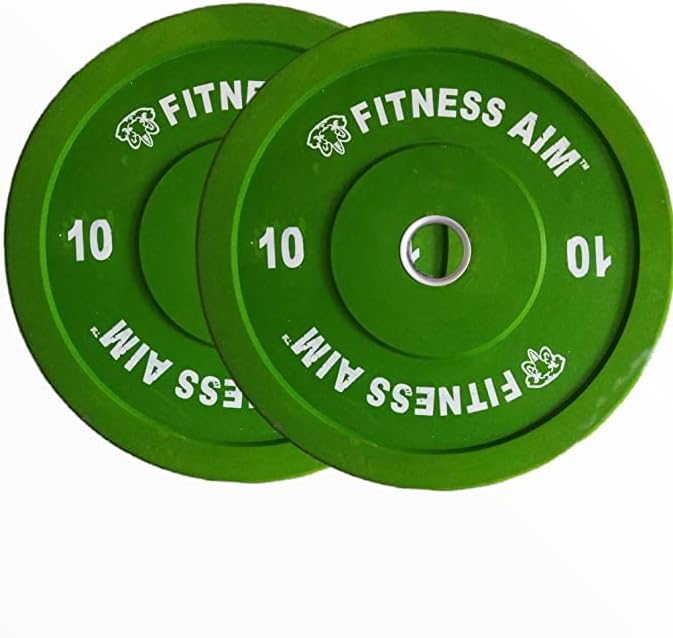 Fitness Aim Color Rubber Bumper Plates Olympic Weightlifting Gym