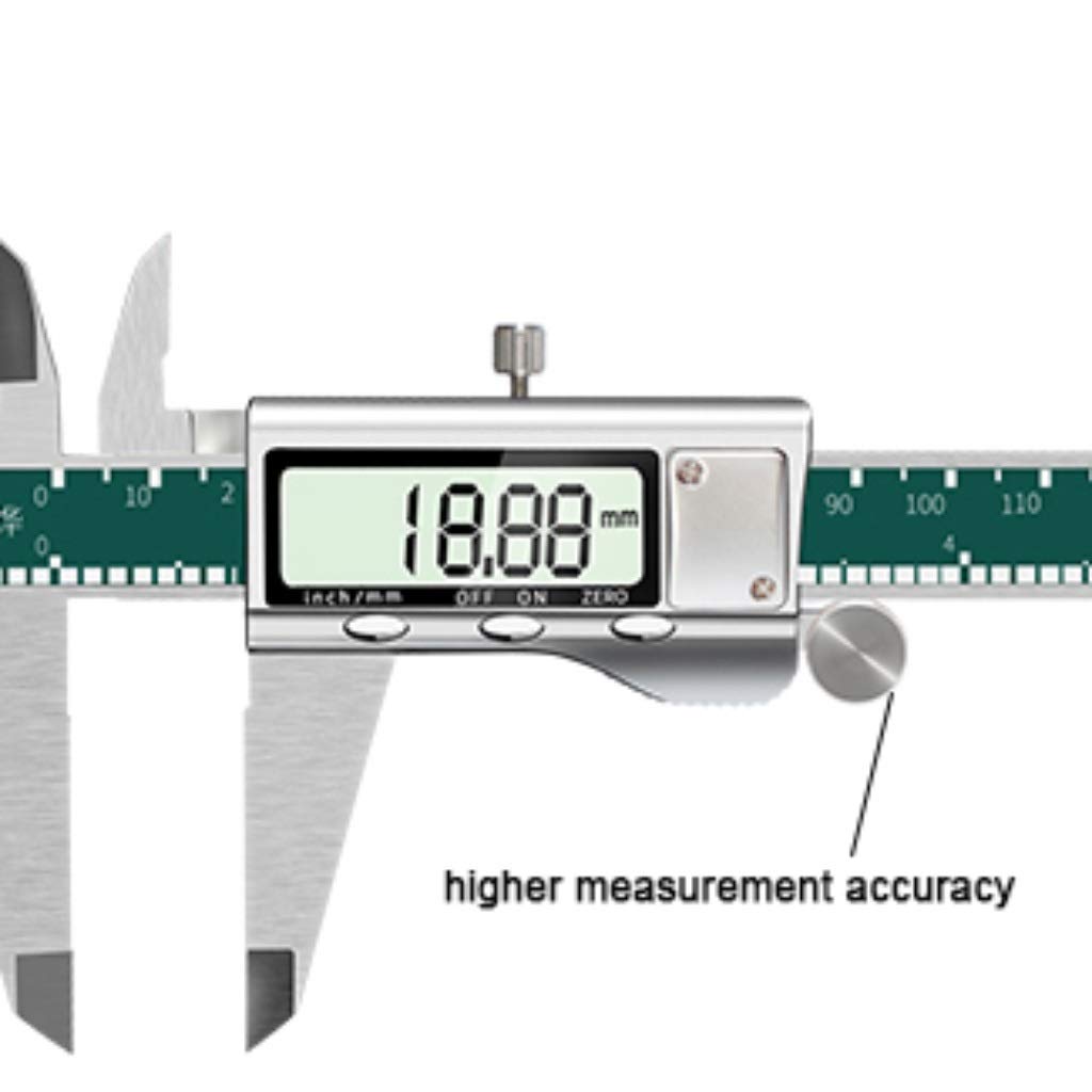 Suwalizki Elektroniczny Cyfrowy Cyfrowy Zacisk Ze Stali Nierdzewnej Vernier Caliper High Precision Industrial Pomiar Narzędzia Zakres: 0-150mm