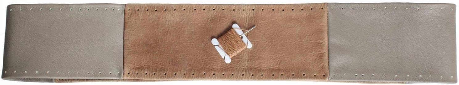 Richmond Auto Upholstery - Leather Steering Wheel Cover, 4-Stitch Compatible with 2003-2007 Ford F-250 King Ranch