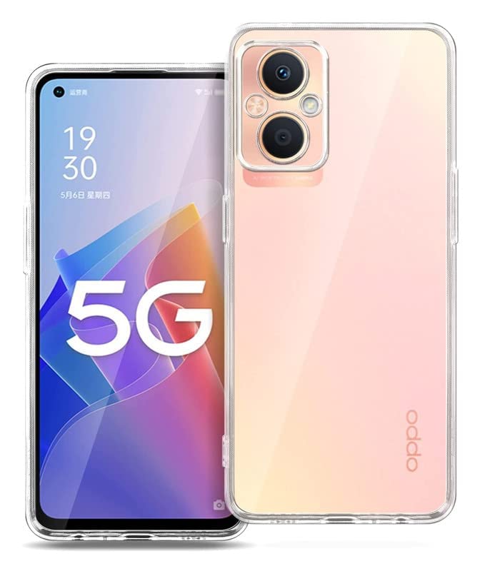 Image of NISHTECH for Oppo F21 Pro 4G, F21S Pro 4G Premium Transparent Hybrid Soft Slim Dust Proof Back Case Cover with Camera Protection