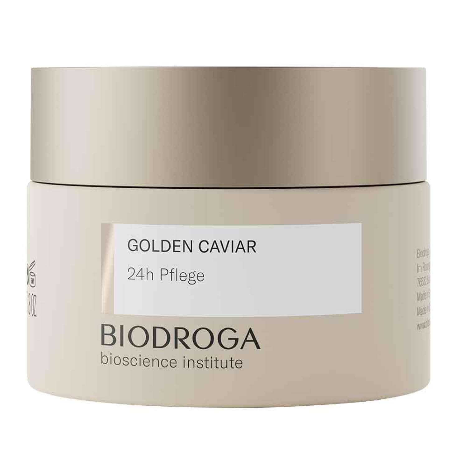 BIODROGA Bioscience Institute - GOLDEN CAVIAR – 24h Pflege 2x 50ml - Anti-Aging Gesichtspflege - Hautpflege mit Caviarextrakt - reduziert Linien, verleiht Energie und stärkt die Widerstandskraft