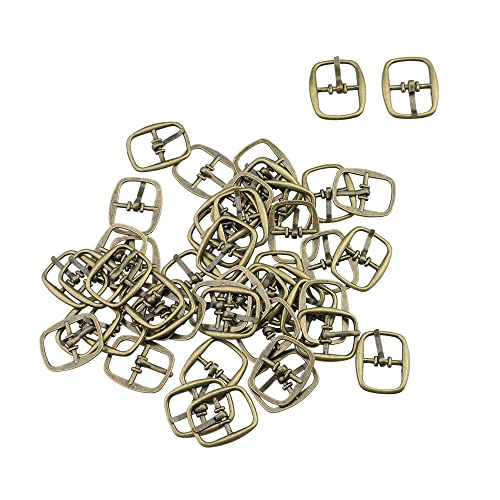 Boucle ardillon bronze pour accessoire chaussure griffe métallique rectangulaire lot de 50