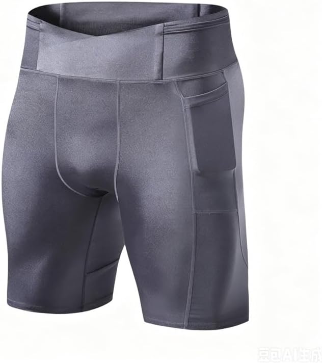 High Waist 5" Compression Shorts Quick Dry Tight Athletic for Gym Marathon Training Unisex