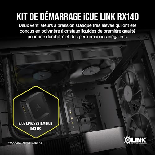 Corsair iCUE LINK RX140 Kit de démarrage - vue 5