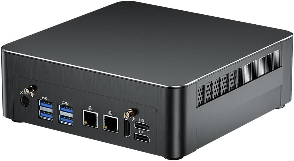 Thdeukoty Mini PC with Core i9-9880H 2.3 up to 4.8GHz, 64G DDR4 2T SSD, Windows 11 Pro Desktop Computer, DP*1, HDMI*2 4K@60Hz Triple Display, Optical, Dual LAN, WiFi6E/BT5.3,VESA