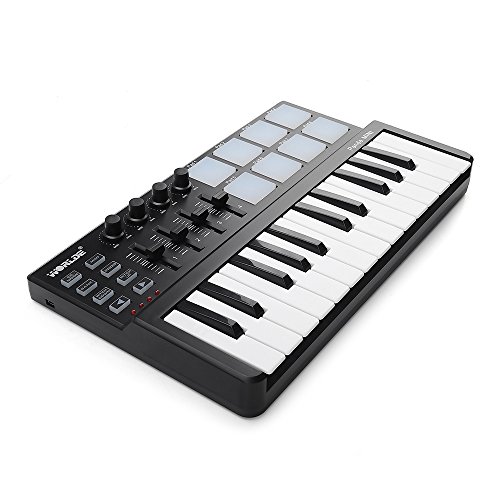 Panda MINI ポータブル 25キー USB MIDIキーボード MIDIコントローラー ドラムパッド付き